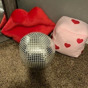 Target valentines pillows set 🪩💋🎲